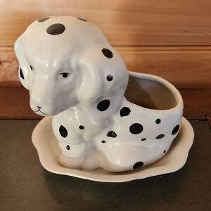 Source Unknown Black and White Polka Dot Accent Decor